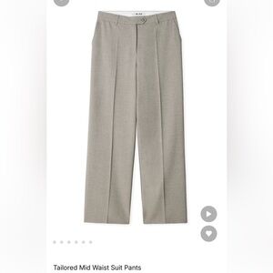 NA-KD Tailored Mid Waist Suit Pants